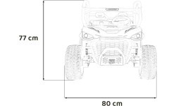 Vaikiškas elektrinis automobilis Farmer Truck UTV Racing, žalias