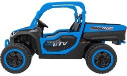 Vaikiškas elektrinis visureigis Farmer Truck UTV Racing, mėlynas