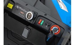 Vaikiškas elektrinis visureigis Farmer Truck UTV Racing, mėlynas