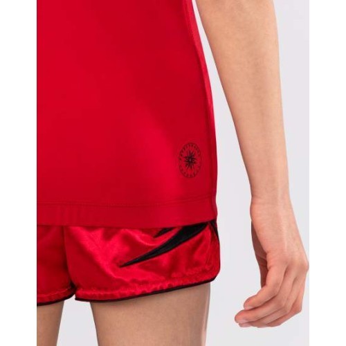 Venum Contender Kids Rashguards Short Sleeves - Cherry Red
