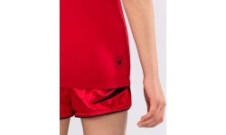 Детский рашгард Venum Contender с коротким рукавом - вишнёво-красный