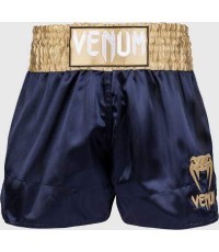 Venum Classic Muay Thai šortai, tamsiai mėlyni/auksiniai