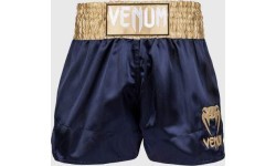 Шорты Venum Classic Muay Thai, темно-синие/золотые