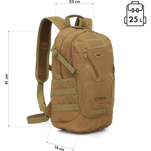 Taktinė kuprinė NILS Camp NC3905 Cobra, ruda, 25 l