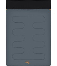 NC2001 ANTHRACITE-ORANGE DOUBLE SLEEPING BAG NILS CAMP