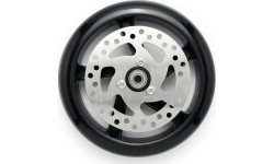 Replacement Wheel with Brake Disc for the Discola Scooter, 200x30mm (prior to 10/2025) - Чёрный