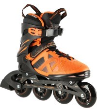 Juodai oranžiniai riedučiai NILS Extreme NA14112 - NA14112 BLACK-ORANGE IN-LINE SKATES NILS EXTREME