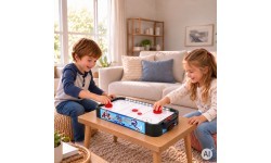 Cymbergaj air hockey stół do gry dla dzieci powietrzny hokej 58 cm akcesoria ECOTOYS