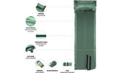 NC4008 GREEN SELF-INFLATING MAT NILS CAMP