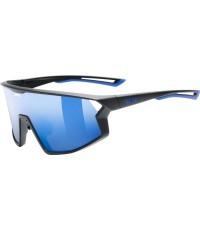 Akiniai Uvex skyryse black matt / mirror blue