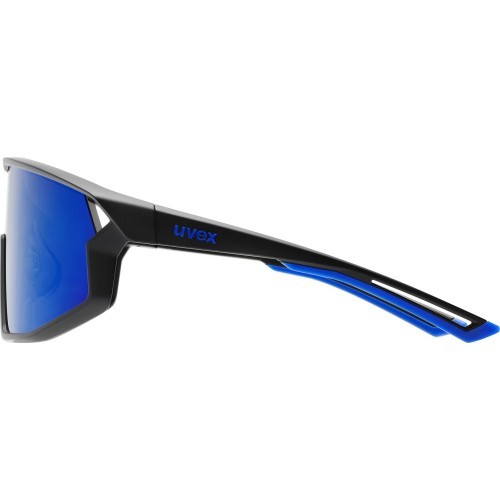 Akiniai Uvex skyryse black matt / mirror blue