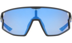 Akiniai Uvex skyryse black matt / mirror blue