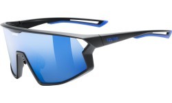 Akiniai Uvex skyryse black matt / mirror blue