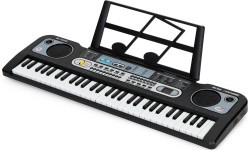 Large keyboard piano with microphone for children + power supply