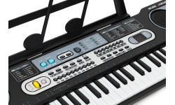 Didelis klavišinis pianinas su mikrofonu vaikams + maitinimo šaltinis