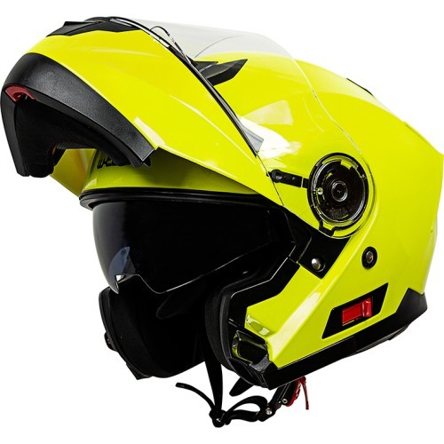 Atverčiamas motociklininko šalmas W-TEC Cullo - White-Pink