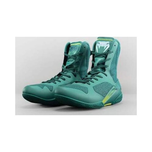 Venum Elite Neo Boxing Shoes - Green/ Neon Yellow
