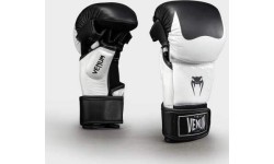 Venum Attack 2.0 Sparring Gloves Leather - Black/White