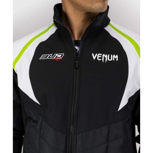 "Venum x Bud Racing" vyriška striukė - juoda/balta/laimo žalia