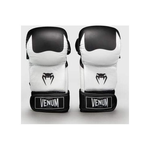 Venum Attack 2.0 Sparring Gloves Leather - Black/White