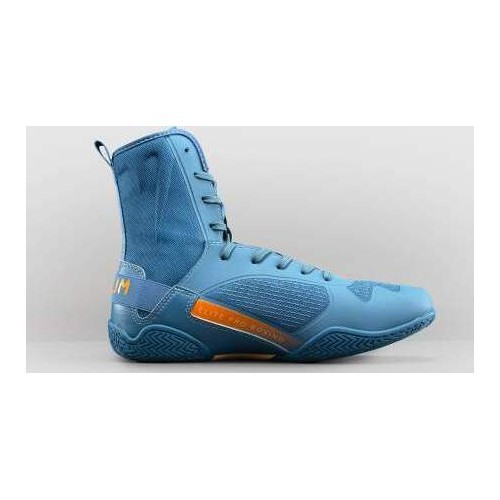 Venum Elite Neo Boxing Shoes - Steel Blue/Orange