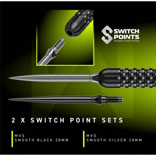 Winmau MvG W-Max 90% Switch Point steel tip