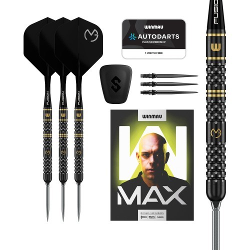 Winmau MvG W-Max 90% Switch Point Steel Tip Darts 22G