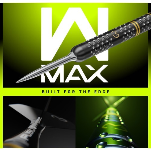 Winmau MvG W-Max 90% Switch Point Steel Tip Darts 22G