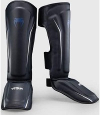 Venum G-Core Shin Guards - Navy Blue/White