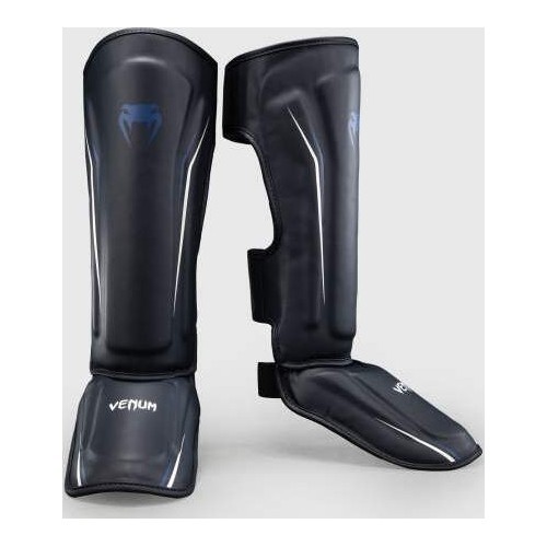 Venum G-Core Shin Guards - Navy Blue/White