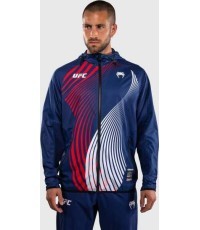 Men's Official UFC Freedom 250 by Venum Blue Authentic Fight Night Walkout Hoodie