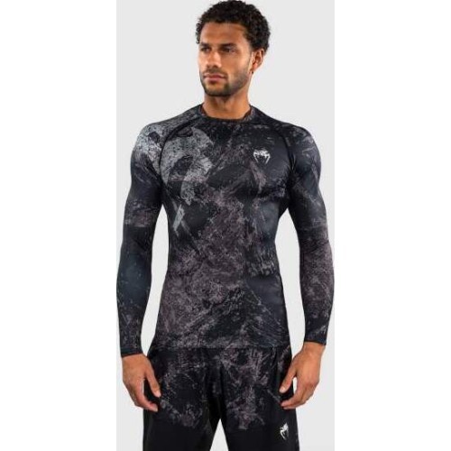 Venum Rage & Workout Long Sleeve Rashguard - Black/Grey