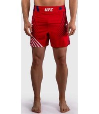 Men's Official UFC Freedom 250 by Venum Red Authentic Fight Night Short Fit Fight Short