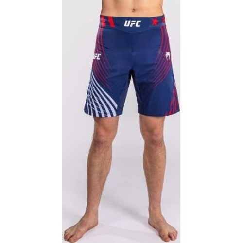 Men's Official UFC Freedom 250 by Venum Blue Authentic Fight Night Long Fit Fight Short