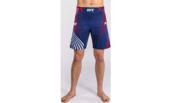 Men's Official UFC Freedom 250 by Venum Blue Authentic Fight Night Long Fit Fight Short
