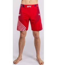Men's Official UFC Freedom 250 by Venum Red Authentic Fight Night Long Fit Fight Short