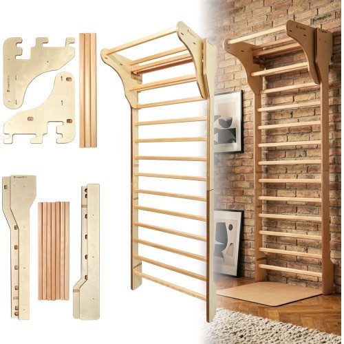 Wall Bars inSPORTline Shapemar 240 x 90 cm w/ Pull-Up Bar