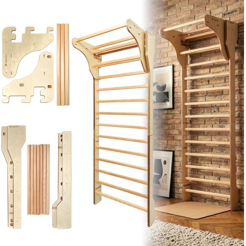 Wall Bars inSPORTline Shapemar 220 x 90 cm w/ Pull-Up Bar