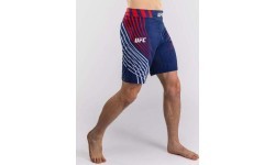 Men's Official UFC Freedom 250 by Venum Blue Authentic Fight Night Long Fit Fight Short