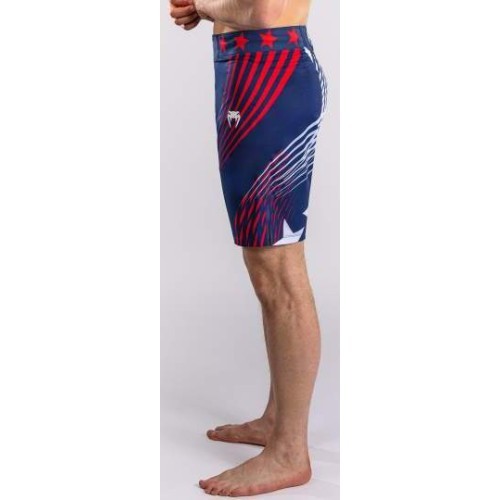 Men's Official UFC Freedom 250 by Venum Blue Authentic Fight Night Long Fit Fight Short