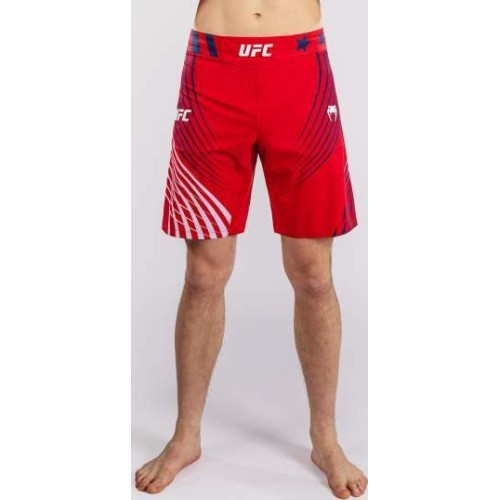Men's Official UFC Freedom 250 by Venum Red Authentic Fight Night Short Fit Fight Short