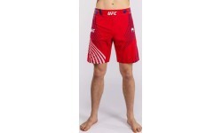 Men's Official UFC Freedom 250 by Venum Red Authentic Fight Night Short Fit Fight Short