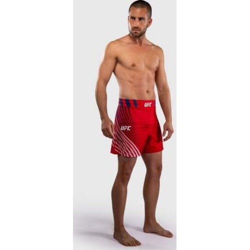 Men's Official UFC Freedom 250 by Venum Red Authentic Fight Night Short Fit Fight Short