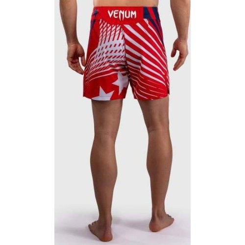 Men's Official UFC Freedom 250 by Venum Red Authentic Fight Night Short Fit Fight Short