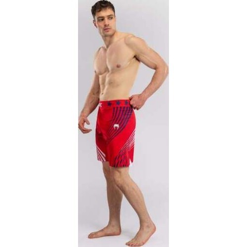 Men's Official UFC Freedom 250 by Venum Red Authentic Fight Night Short Fit Fight Short