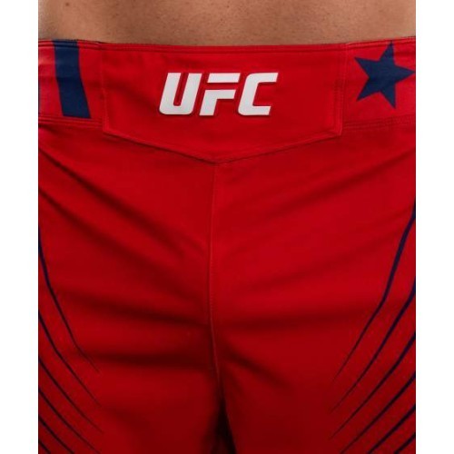Men's Official UFC Freedom 250 by Venum Red Authentic Fight Night Short Fit Fight Short