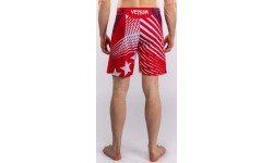 Men's Official UFC Freedom 250 by Venum Red Authentic Fight Night Short Fit Fight Short
