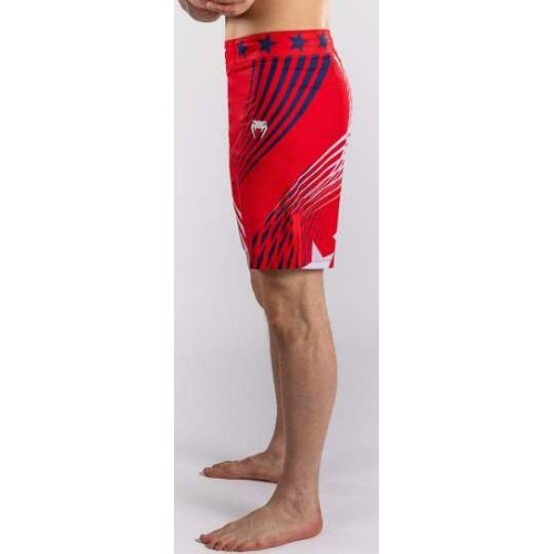 Men's Official UFC Freedom 250 by Venum Red Authentic Fight Night Short Fit Fight Short