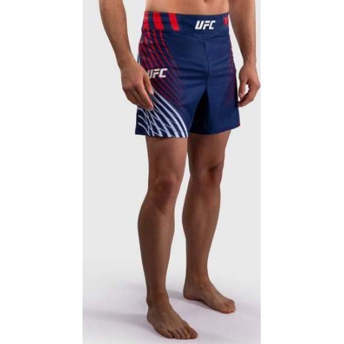 Men's Official UFC Freedom 250 by Venum Blue Authentic Fight Night Short Fit Fight Short