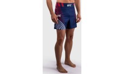 Men's Official UFC Freedom 250 by Venum Blue Authentic Fight Night Short Fit Fight Short